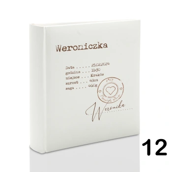 Album dziecięcy na chrzest, urodziny, metryczka do wyboru (wsuwany na 200 zdjęć 10x15)